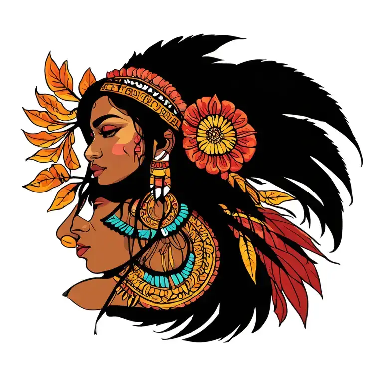 Mochahontas tattoo design idea