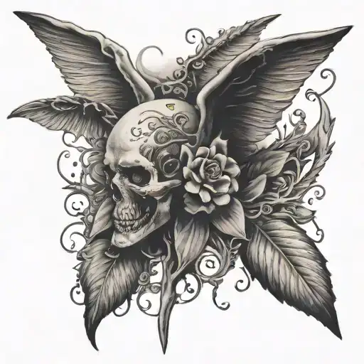 hard times and believing tattoo design idea
