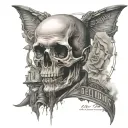 hard times and believing tattoo design idea