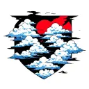 akatsuki cloud patterns inspired tattoo design idea