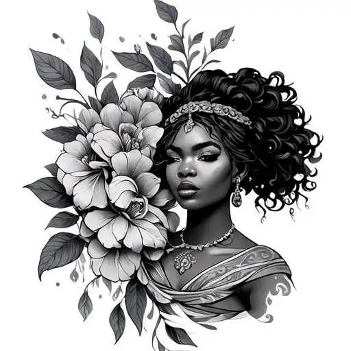 Oshun tattoo design idea