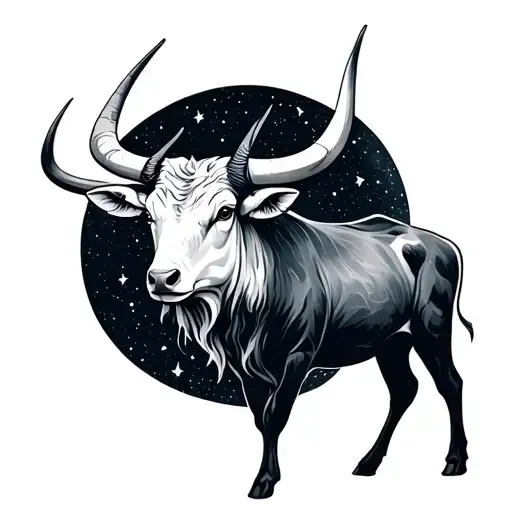 Constellation Taurus tattoo design idea