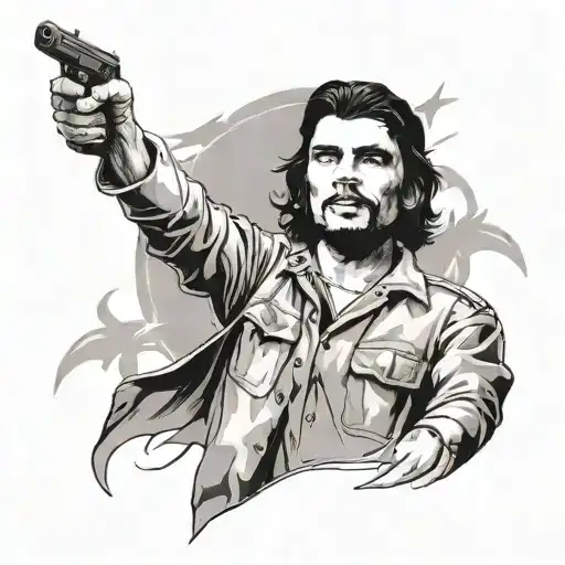 Che Guevara quote tattoo design idea