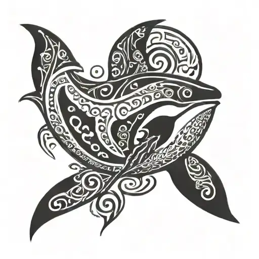 orca whale tattoo design idea