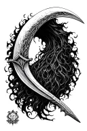 scythe tattoo design idea