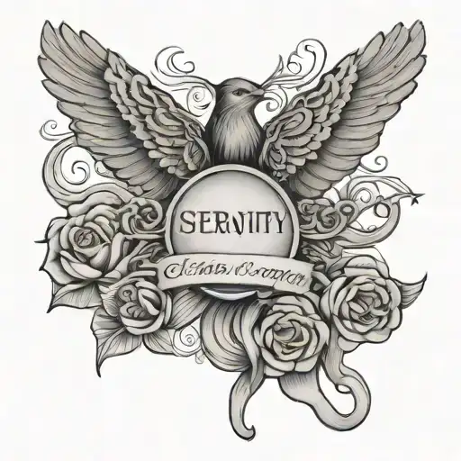 Serenity Prayer tattoo design idea
