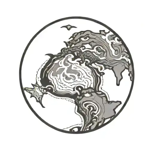 Earth Sign tattoo design idea