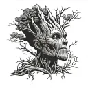 Groot template tattoo design idea