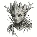 Groot template tattoo design idea