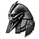 alien egyption native american tattoo design idea