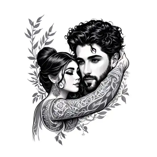 1990,1992 lovers tattoo design idea