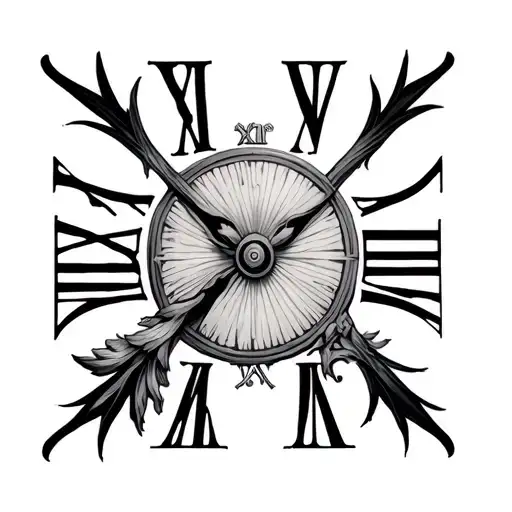 2018 In Roman Numerals tattoo design idea