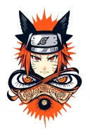 Infinite tsukuyomi eye Naruto tattoo design idea