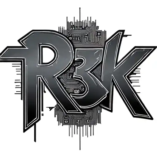 "R3K" Microchip tattoo design idea