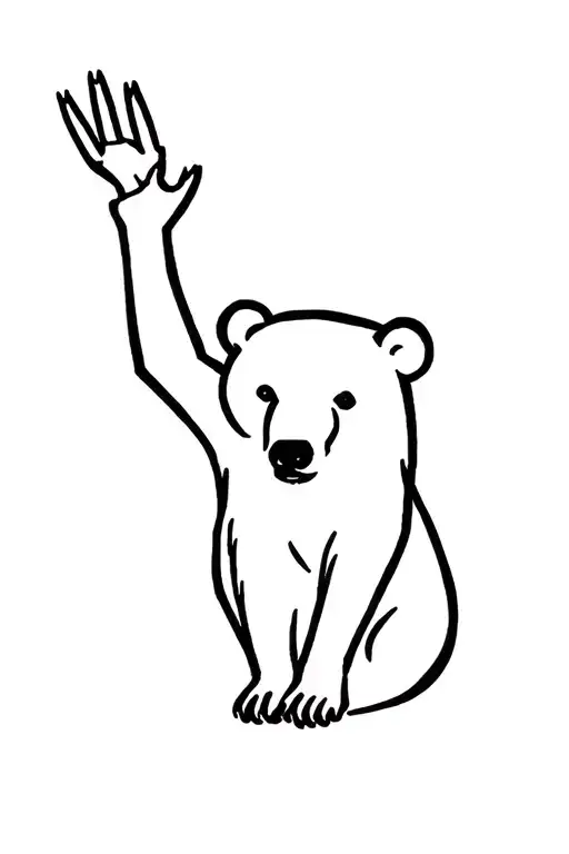 berlin bear Victory tattoo design idea
