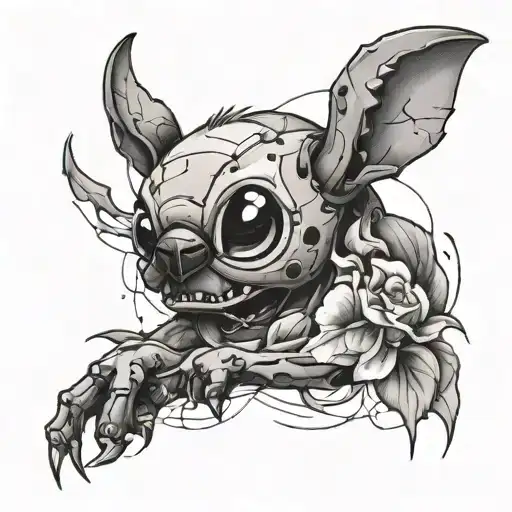 Stitch broken but still worthy tattoo design idea