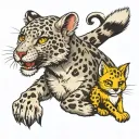 Snow Leopard, Fox, Shrek tattoo design idea