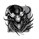 Xenomorph tattoo design idea