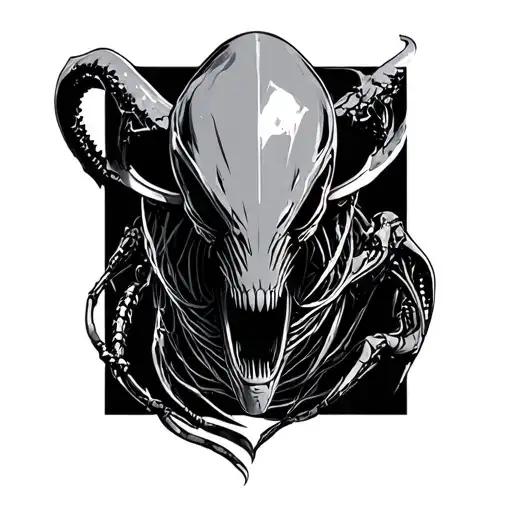 Xenomorph tattoo design idea