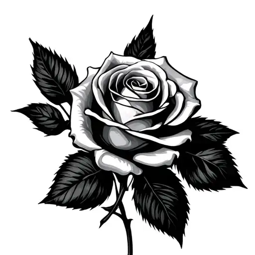 wilted roses tattoo design idea