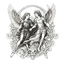 333 archangels tattoo design idea