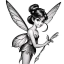 tinker bell tattoo design idea