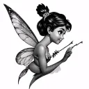 tinker bell tattoo design idea