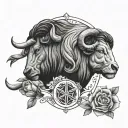 Taurus Gemini Leo tattoo design idea