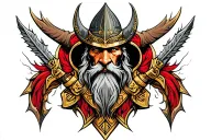 heimdall nordic tattoo design idea