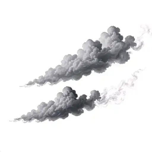 Filler Clouds and Smoke tattoo design idea