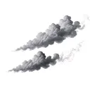 Filler Clouds and Smoke tattoo design idea