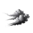 Filler Clouds and Smoke tattoo design idea