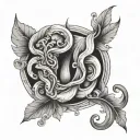 Vaginal tattoo design idea