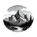 Grand Tetons tattoo design idea