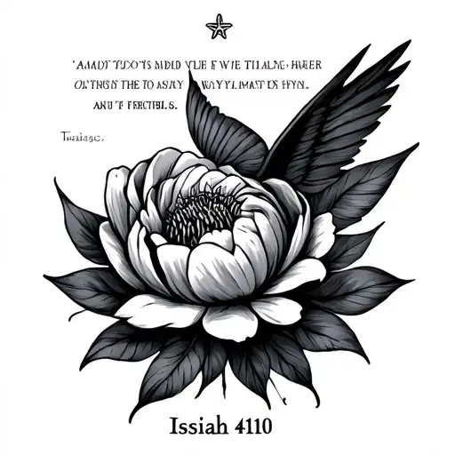 Isaiah 41:10 tattoo design idea