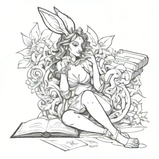 playboy books tattoo design idea