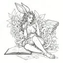 playboy books tattoo design idea