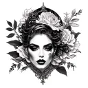 Versace design going thru tattoo design idea