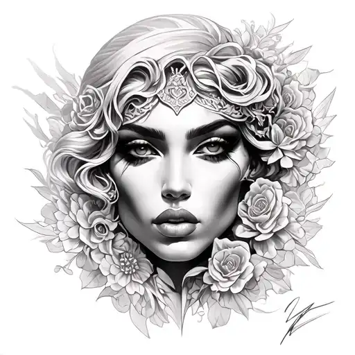 Versace design going thru tattoo design idea