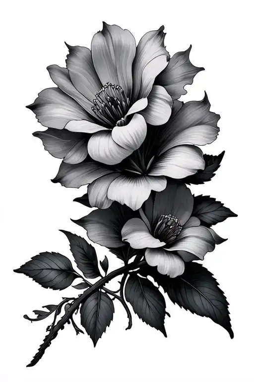 arm tattoo rare flowers tattoo design idea