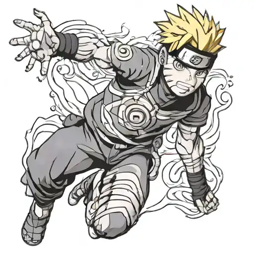 Naruto Uzumaki tattoo design idea