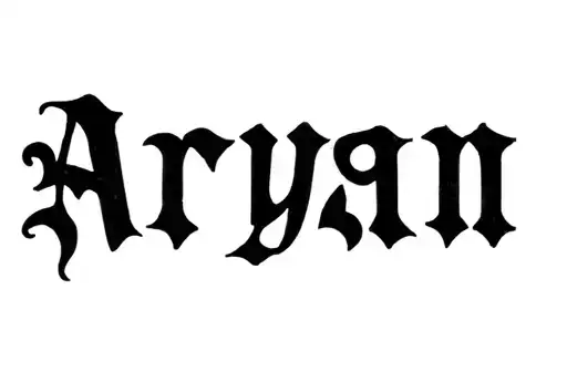 "Aryan" tattoo design idea