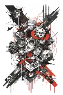 Quiet comprehending of the ending of it all. tattoo design idea