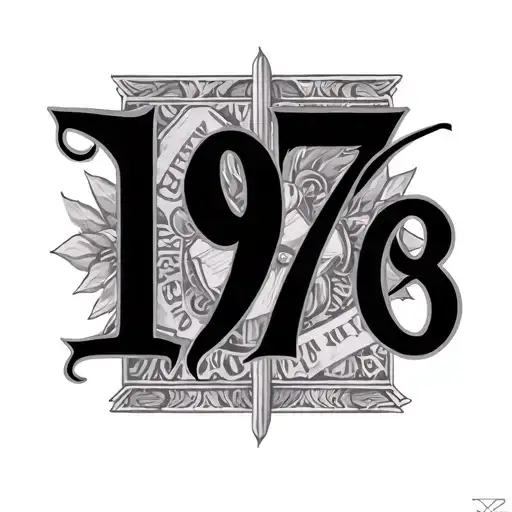 1979 Roman numerals tattoo design idea