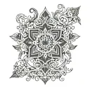 Design a tattoo design about Iranian culture that is suitable for a tattoo cover tattoo design idea