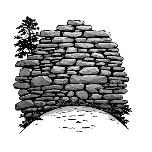 Stone Wall tattoo design idea