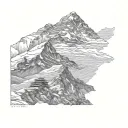nepal's mount everest tattoo design idea