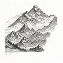 nepal's mount everest tattoo design idea