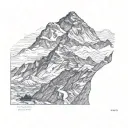 nepal's mount everest tattoo design idea