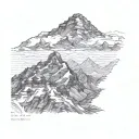 nepal's mount everest tattoo design idea